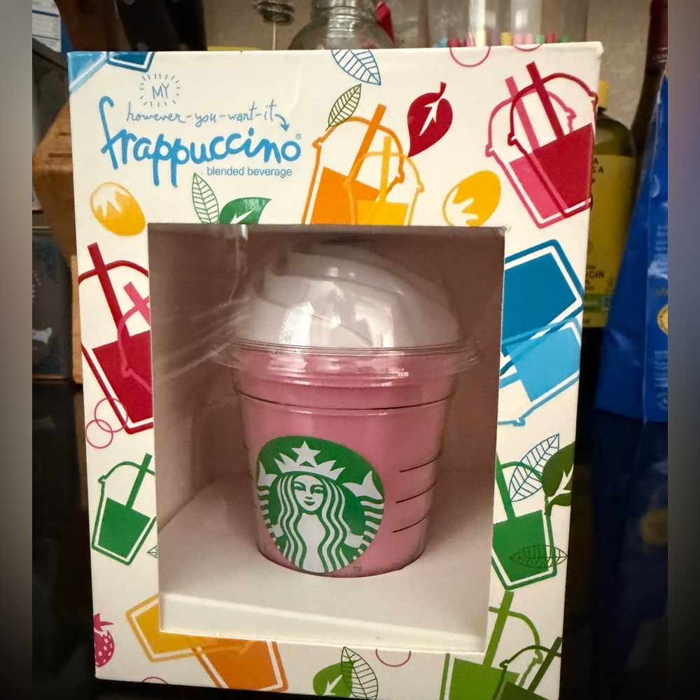 Starbucks Pink Frappe Drink Cup Whip Cream Portable Power Bank 5200Mah